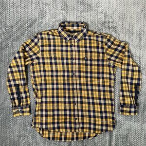Adventure Expedition Flannel Shirt Mens XL Plaid Cotton Long Sleeve Adv3nture